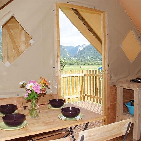 tent 4 personen - Edelweisshut (zonder sanitair)