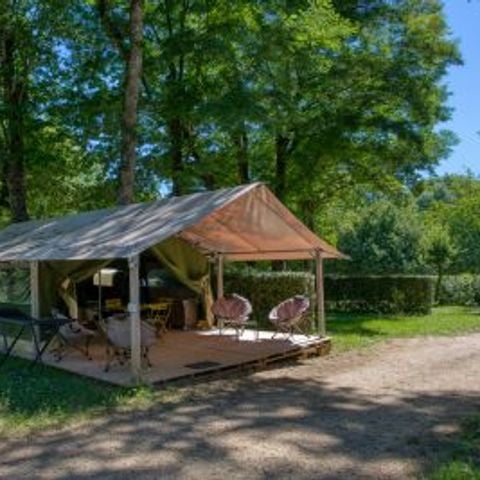 Tent van canvas en hout 5 personen - FREEFLOWER STANDAARD (ZONDER SANITAIR)