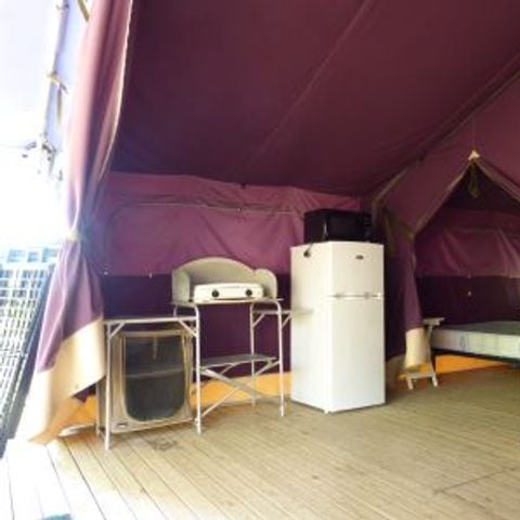 Tent van canvas en hout 5 personen - FREEFLOWER STANDAARD (ZONDER SANITAIR)