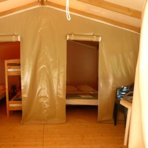 Canvas and wooden tent 5 persons - STANDARD LODGE (WITHOUT SANITARY FACILITIES)