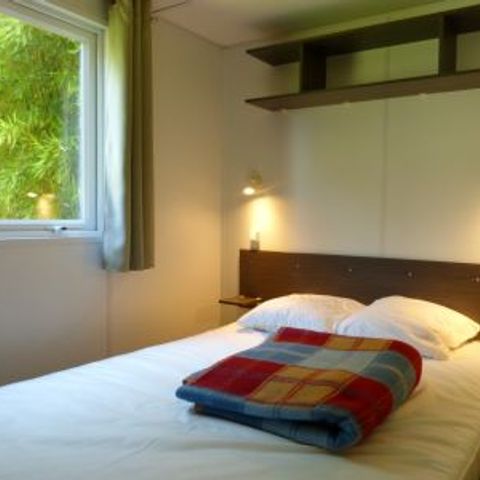 Stacaravan 6 personen - COMFORT HALF OVERDEKT TERRAS