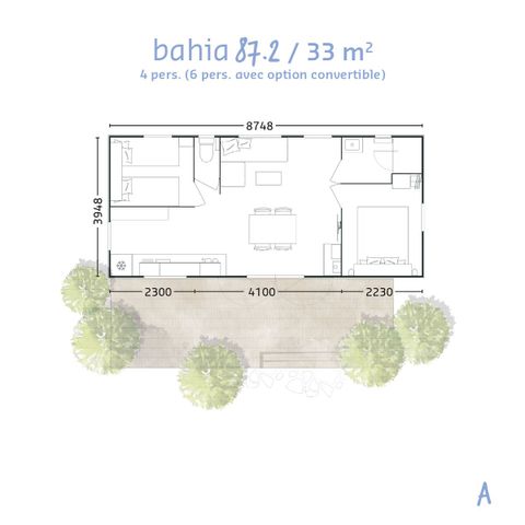 CASA MOBILE 4 persone - Casa mobile Premium 33m² (2 letti - 4 persone) + lavastoviglie