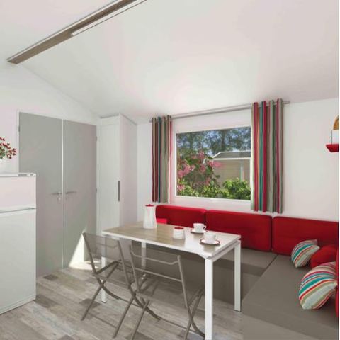 CASA MOBILE 4 persone - Casa mobile comfort 28m² - 2 camere da letto + terrazza coperta + TV