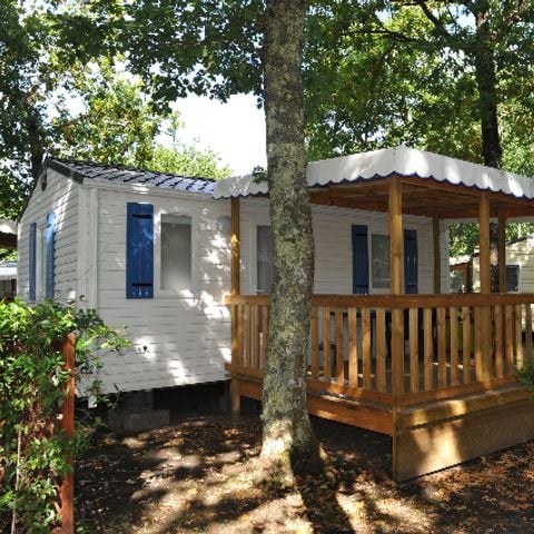 MOBILHOME 4 personnes - Mobil-home STANDARD - 23m² - 2 chambres - terrasse couverte + TV | 4 personnes