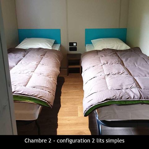 CHALET 4 personnes - Mimosa - 47 m² avec terrasse couverte - 2 chambres