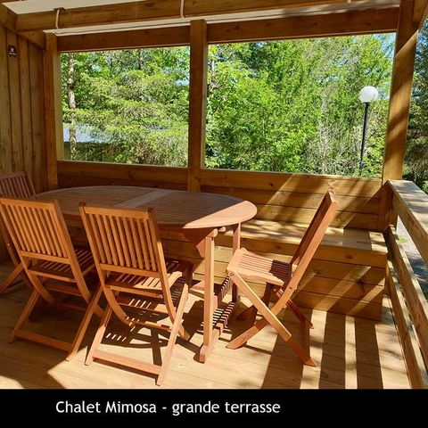CHALET 4 personen - Mimosa - 47 m² met overdekt terras - 2 slaapkamers