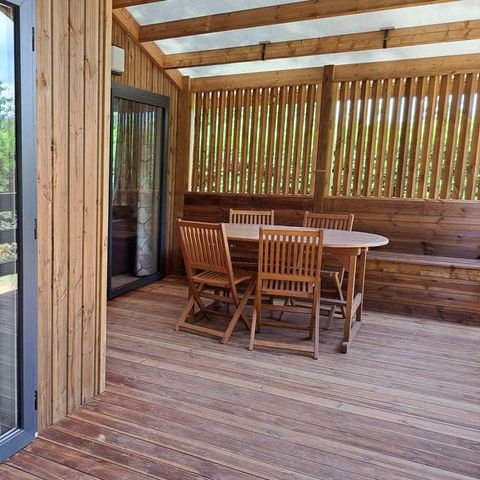 Chalet 6 personen - Mimosa - 53m² overdekt terras - 3 kamers