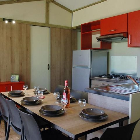 CHALET 6 personnes - EDEN - TV - 54m² avec terrasse couverte - 3 chambres