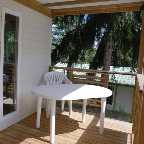 CHALET 2 personnes - Cajou 24m² avec terrasse couverte - 1 chambre