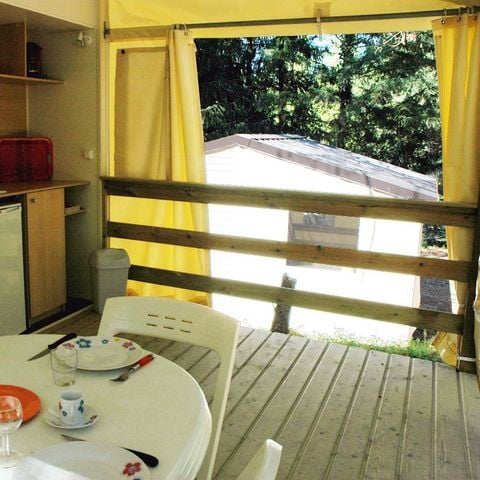 Glamping tent 4 persons - TITHOME 21m² / 2 bedrooms (without bathroom)