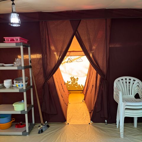 Zelt 5 Personen - Voll ausgestattetes Zelt 29m² - 3 Zimmer (ohne Sanitäranlagen)