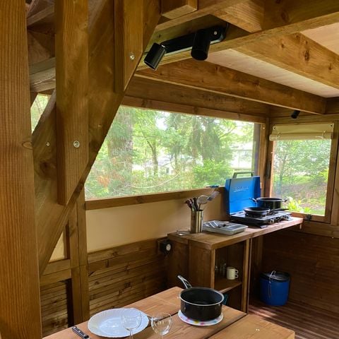 Tente en toile et en bois 2 personnes - Bivouac