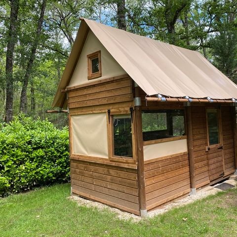 Tente en toile et en bois 2 personnes - Bivouac