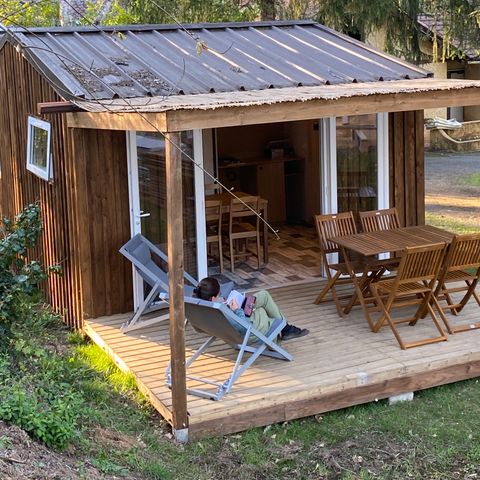 Mobilheim 4 personen - CABANE 21m² / 2 Zimmer (ohne Sanitäranlagen)