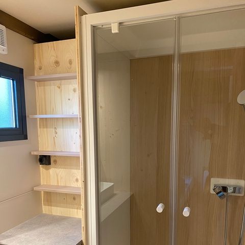 Chalet 5 personen - Chalet Médiéval - CLIM - 37 m² met halfoverdekt terras - 2 slaapkamers