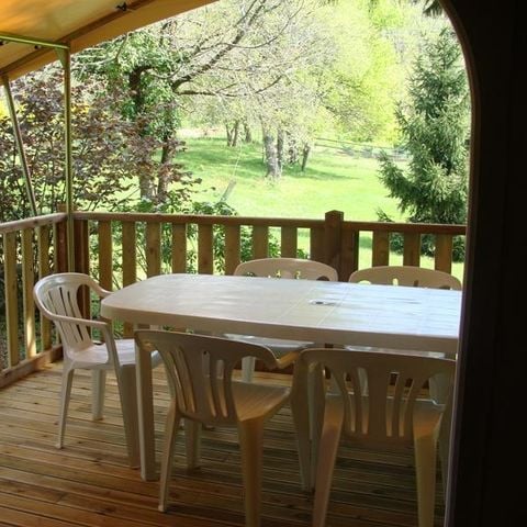 TIENDA DE LONA Y MADERA 4 personas - Lodge Canada Confort