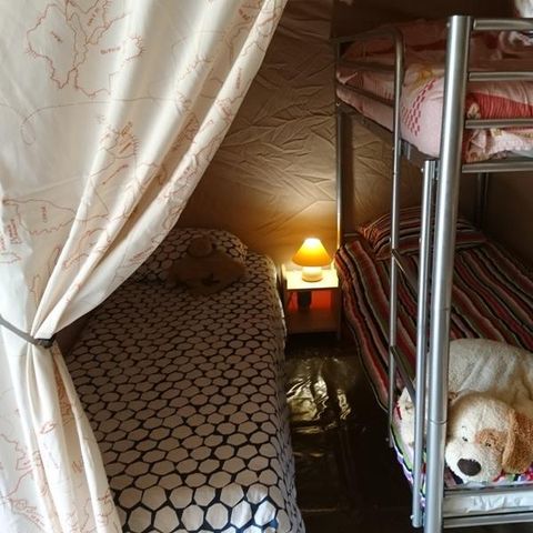Tent van canvas en hout 4 personen - Lodge Canada Classic
