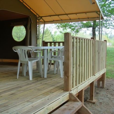 Tent van canvas en hout 4 personen - Lodge Canada Classic