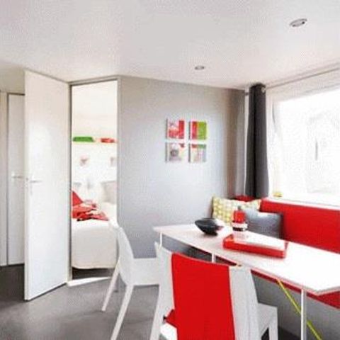 Mobilheim 4 Personen - O'hara CLASSIC - 2 Zimmer - 22,50 m2 (+halbüberdachte Terrasse 8 m2) 4 Personen