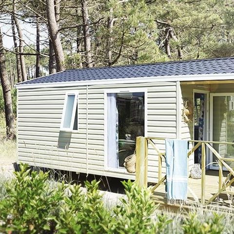 MOBILHOME 4 personnes - Malaga Duo - 2 ch - 27 m2 (+Terrasse semi-couverte 8 m2) 4 personnes
