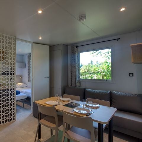 MOBILHOME 4 personas - Grand Large - 2 habitaciones - 30 m2 (+Terraza semicubierta muy grande de 22,5 m2)