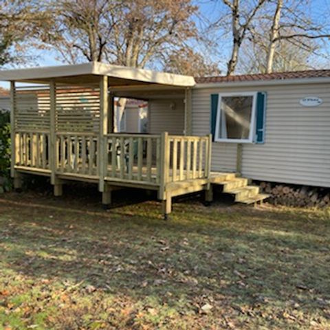 BUNGALOW 4 personnes - O'Hara CONFORT- 2 chambres - 24,5 m2 (+ Terrasse semi couverte de 18 m2) 4 personnes