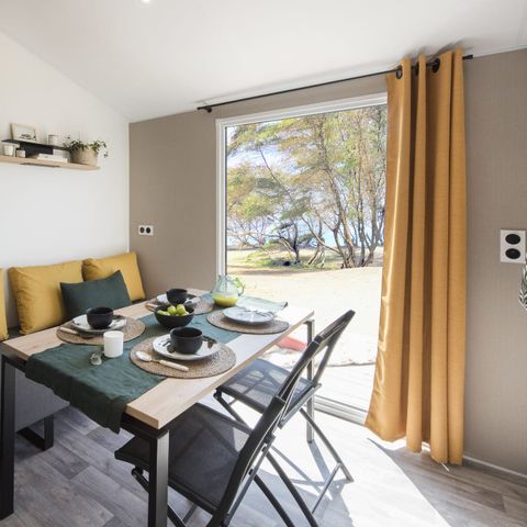 Mobilheim 6 personen - Malaga Trio - 3 Zimmer - 30 m2 (+ Halbüberdachte Terrasse 11 m2) 6 Personen