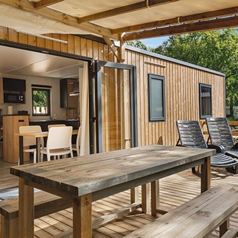 Stacaravan 4 personen - Ultimate | 2 slaapkamers | 4 pers. | Verhoogd terras | Airconditioning | TV