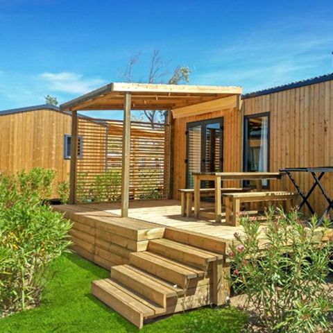 Mobile home 6 persons - Classic XL | 3 Bedrooms | 6 Pers. | Single terrace | Air conditioning | TV