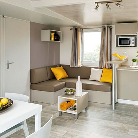 STACARAVAN 6 personen - Mobile-home | Comfort XL | 3 slaapkamers | 6 pers. | Overdekt verhoogd terras | TV
