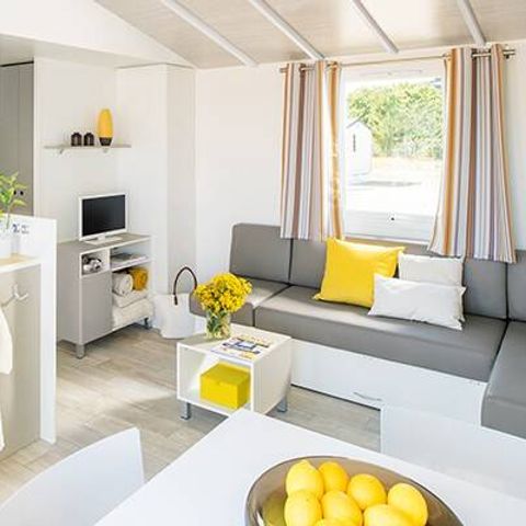 Mobile home 6 persons - Premium Exclusive | 3 Bedrooms | 6 Pers | Single terrace | Jacuzzi | 2 bathrooms | Air conditioning | TV