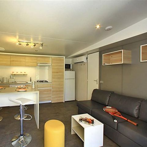 MOBILHOME 4 personnes - Ultimate | 2 Ch. | 4 Pers. | Petite Terrasse | 2 SDB | Clim. | TV