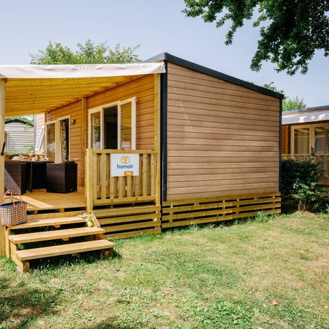 BUNGALOW 4 personnes - Mobil-home | Ultimate | 2 Ch. | 4 Pers. | Terrasse Lounge | 2 SDB | Clim. | TV