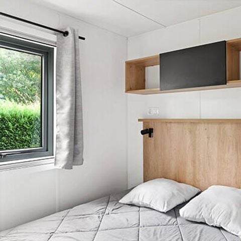 Stacaravan 4 personen - Stacaravan | Ultimate | 2 slaapkamers | 4 pers | Terras Lounge | 2 badkamers | Airconditioning | TV