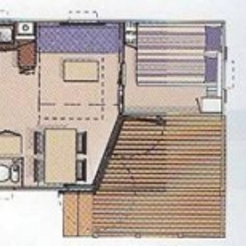 MOBILHOME 4 personnes - OHARA 27m² confort (2ch-4pers.)