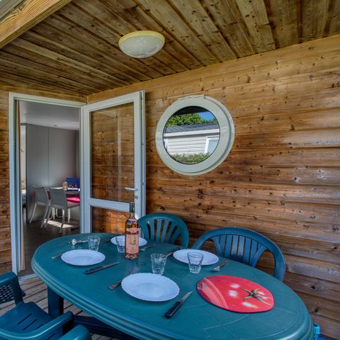 Stacaravan 4 personen - O'hara bois Confort 27 m² (2bed/4p)