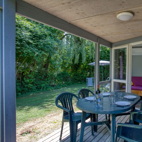Chalet 5 Personen - Komfort 34-38m² (2 Zimmer ) darunter Terrasse 7m²