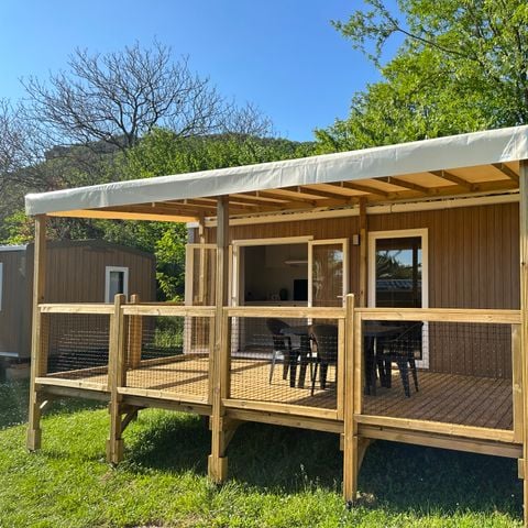 Mobilheim 4 personen - Confort Riviera 29m² - 2 Zimmer - Überdachte Terrasse 18m²