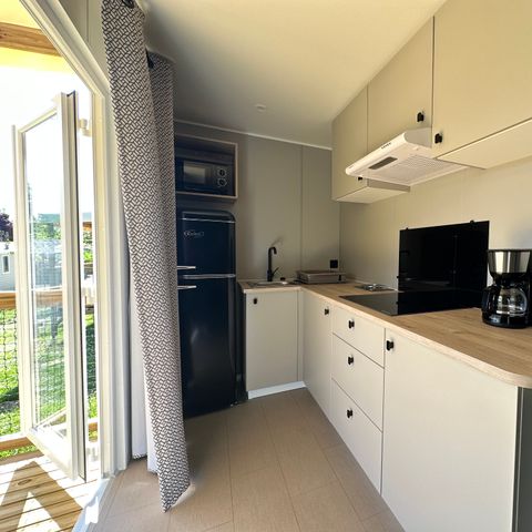 Mobilheim 4 personen - Mobilheim Confort Riviera 29m² (2 Zimmer) + überdachte Terrasse 18m²