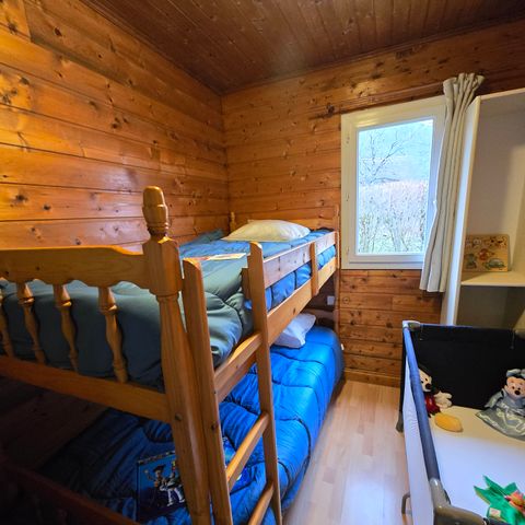 CHALET 5 personas - Chalet Eden - (2 adultos, 2 niños, 1 bebé: espacio para cuna)