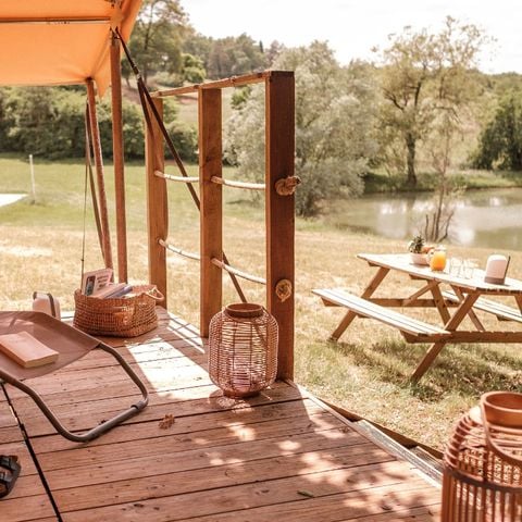 BUNGALOW DE LONA 4 personas - Tente Lodge Insolite 2 dormitorios