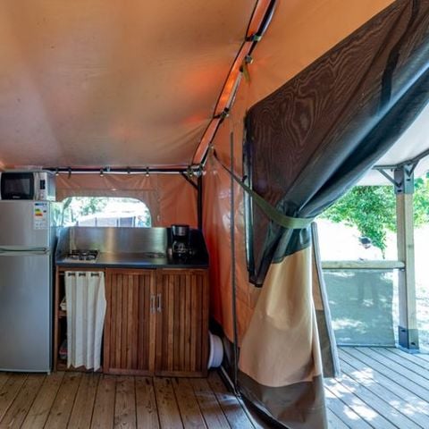 TENDA IN TELA E LEGNO 5 persone - Lodge CONFORT 2bed 5 - senza servizi igienici