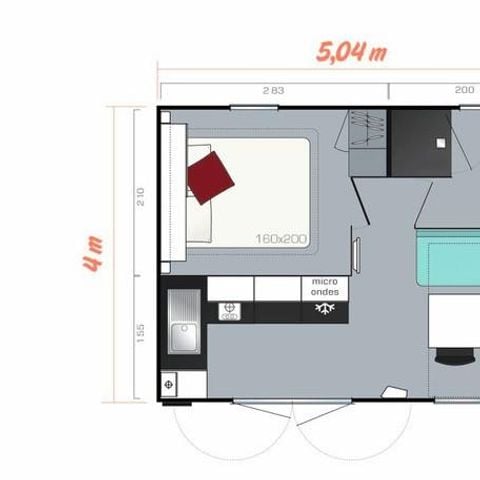 Mobilhome 2 personnes - Cosy 2 - Mercredi / samedi