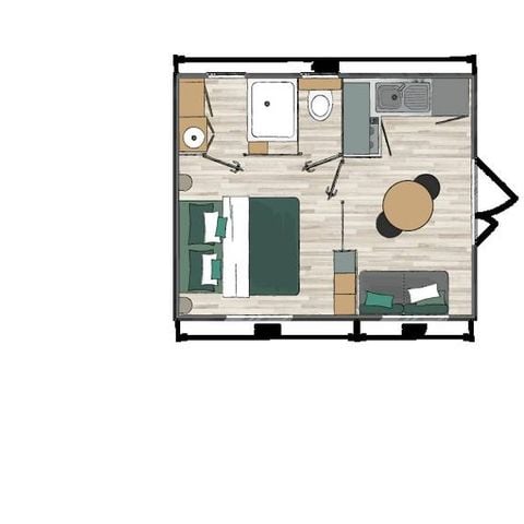 MOBILE HOME 2 people - DUO