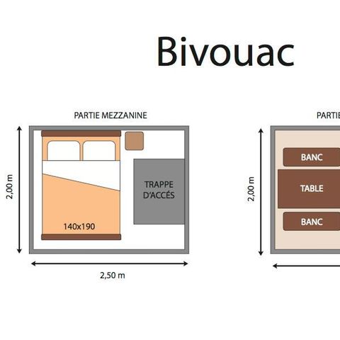 UNUSUAL ACCOMMODATION 1 person - Bivouac on stilts (without sanitary facilities)
