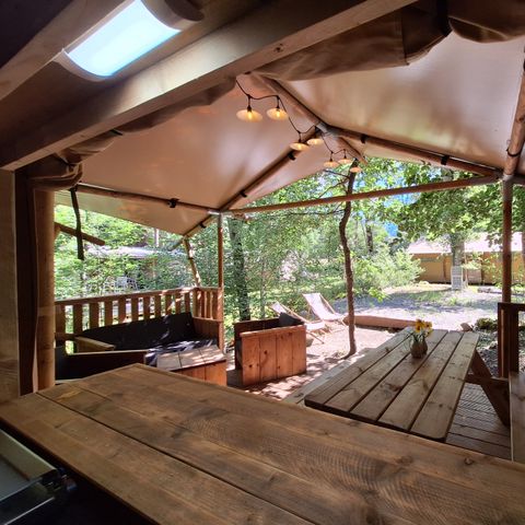 CANVAS AND WOOD TENT 6 people - Lodge SAFARI 6 pers