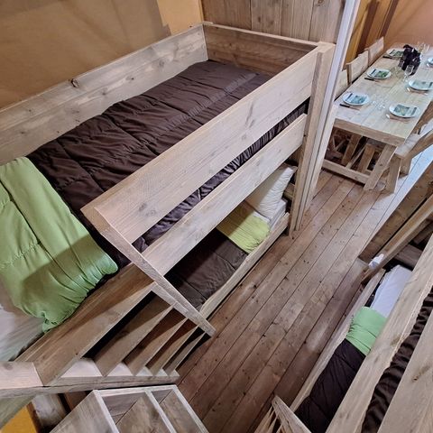 CANVAS AND WOOD TENT 6 people - Lodge SAFARI 6 pers