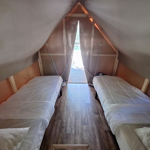 TENDA IN TELA E LEGNO 1 persona - Tenda ciclostilata
