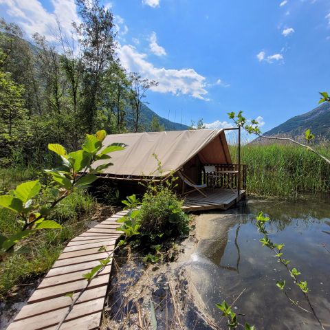 CANVAS AND WOOD TENT 2 people - Flo'Tente 2 pers