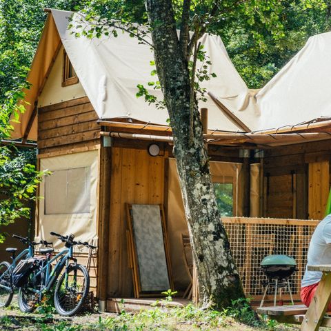 TENDA IN TELA E LEGNO 6 persone - Cabatente 4/6 pers